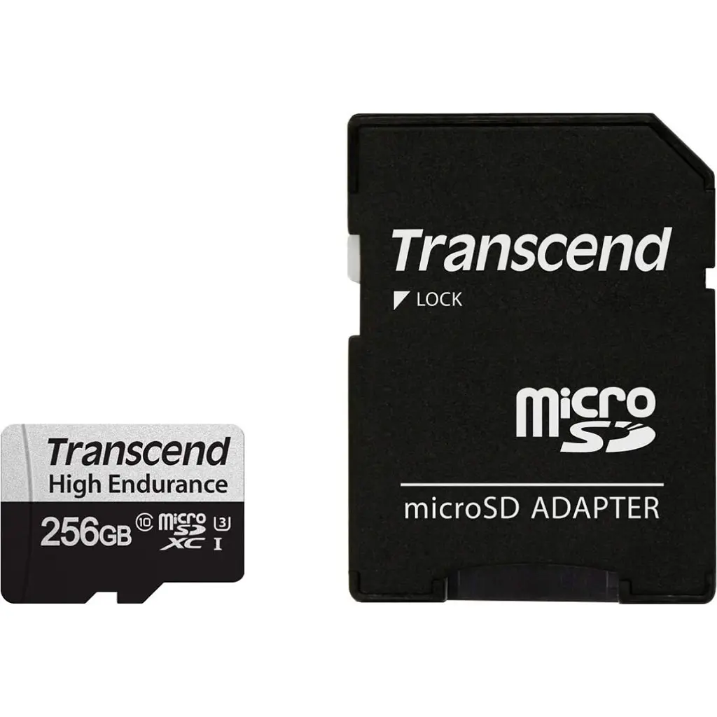 Карта пам'яті Transcend 256GB microSDXC class 10 UHS-I U3 High Endurance (TS256GUSD350V) - фото 2