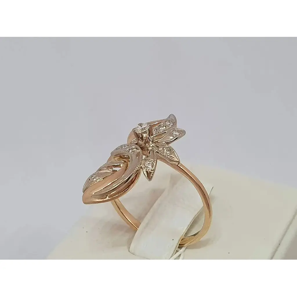 Золоте кільце Гаразд з діамантами. 302403 19 - фото 5