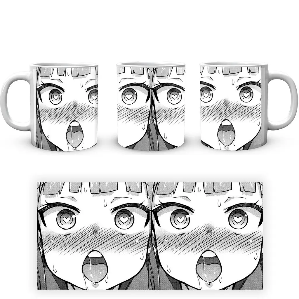 Кухоль GeekLand Ahegao Ахегао anime A 02.35 330 мл білий - фото 4