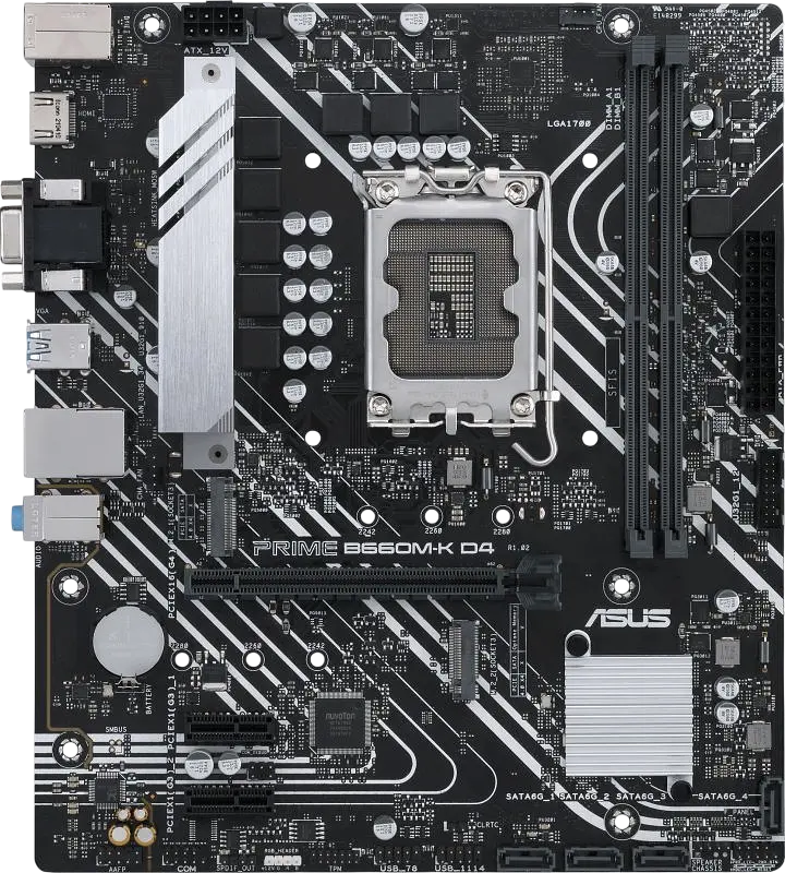 Материнська плата Asus B660M-K D4 Prime LGA 1700 (PRIME B660M-K D4) Б/В