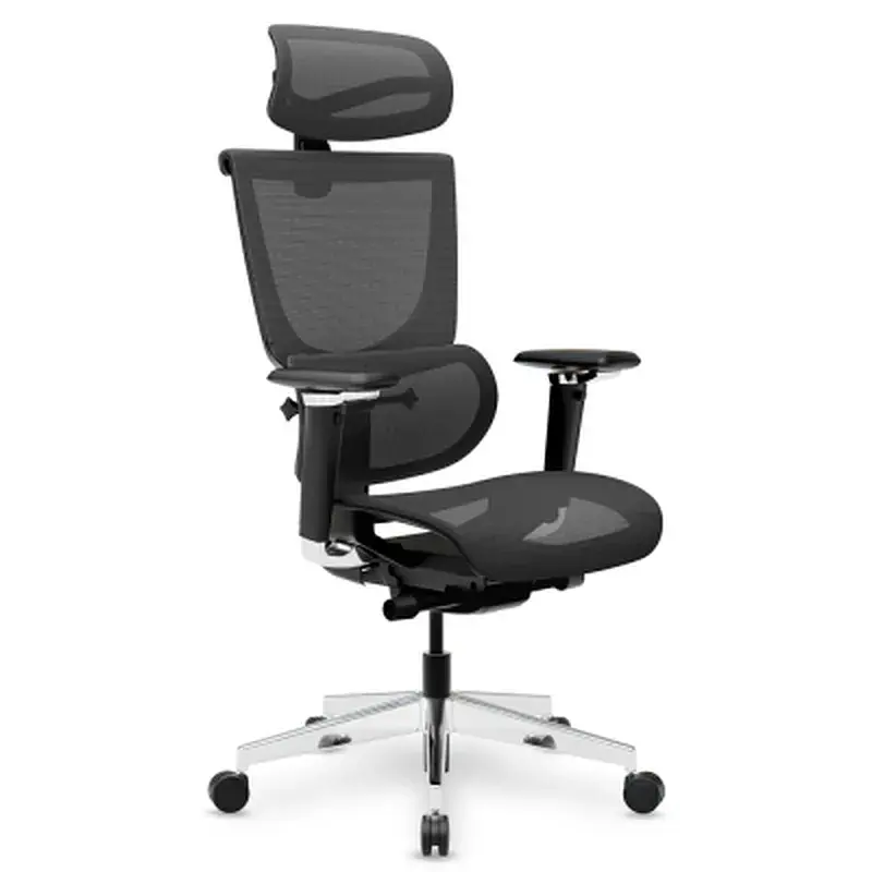 Офісне крісло Mealux S8 Air Black (HF-S8P M/B) - фото 9