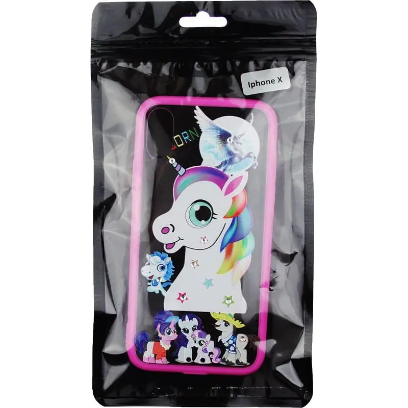 Чохол-накладка Toto TPU Сartoon Network Case IPhone X Pink Unicorn - фото 2
