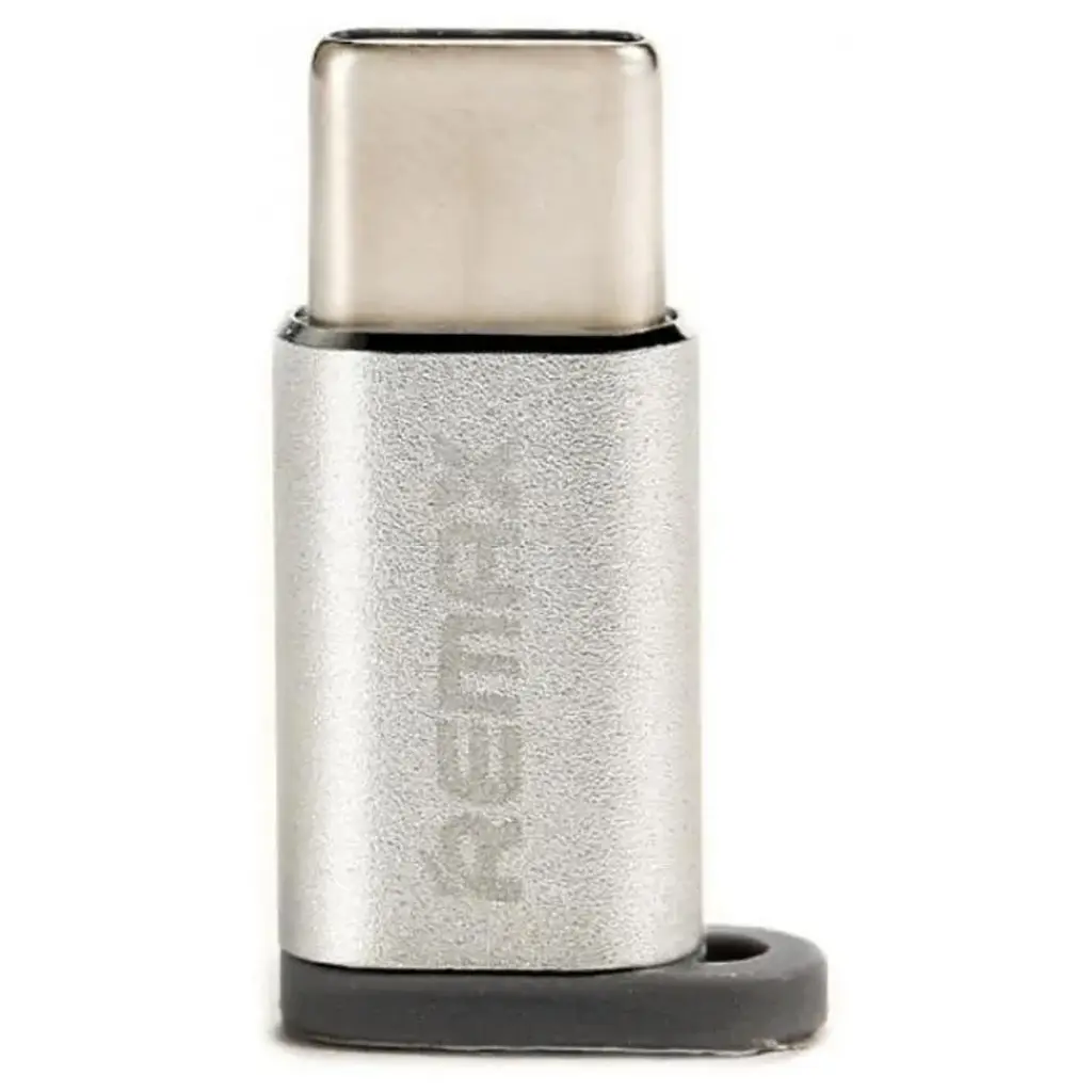 Адаптер Remax Nomi металевий 2 in 1 мicro USB/Type-C сіро-золотистий - фото 6