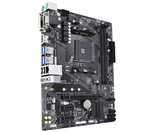 Материнська плата Gigabyte GA-A320M-S2H Socket AM4 (GA-A320M-S2H) Б/В - фото 2