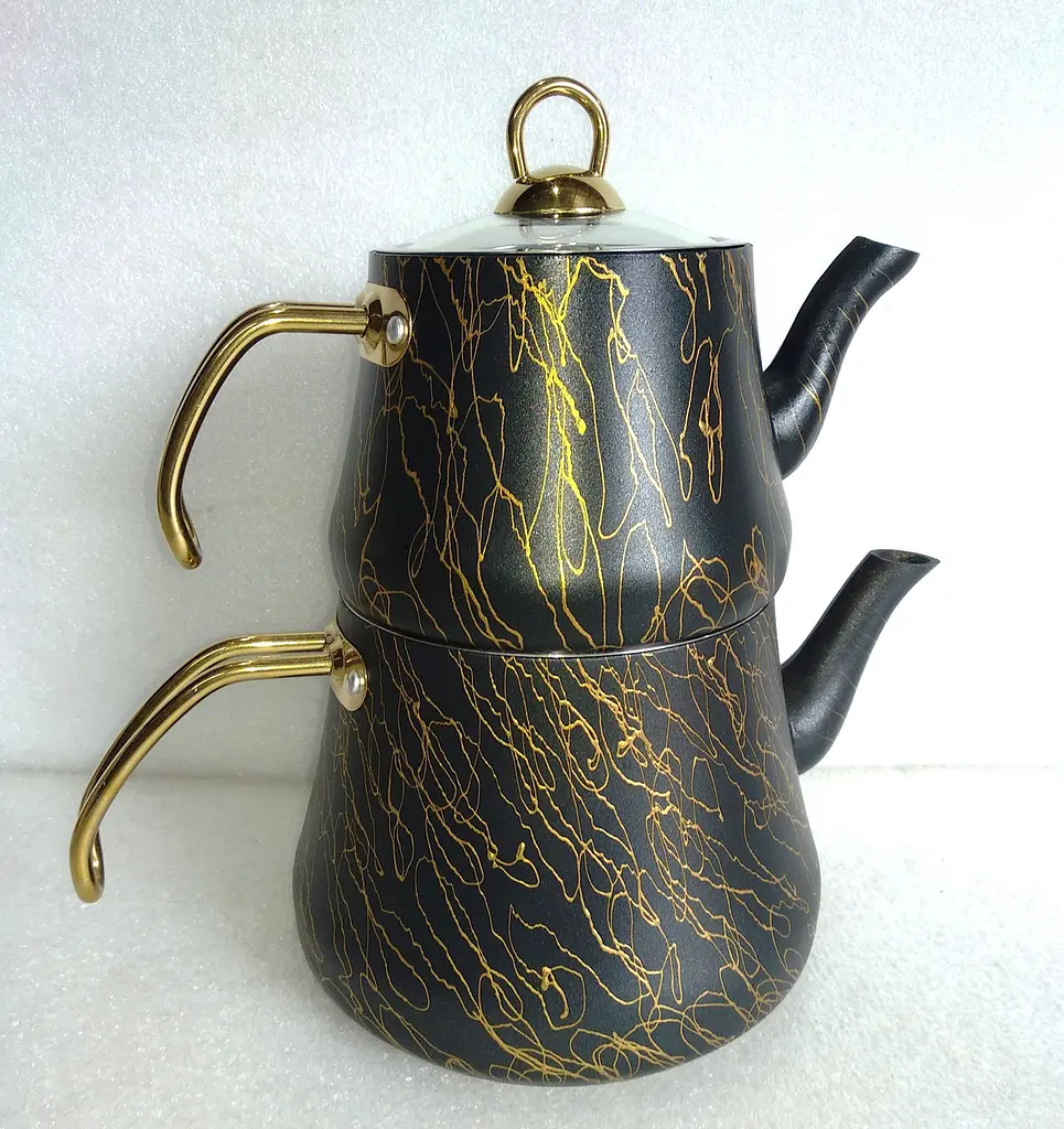 Двоярусний чайник O.M.S. Collection 8204-L Gold (1,2/2,5 л.) - фото 7
