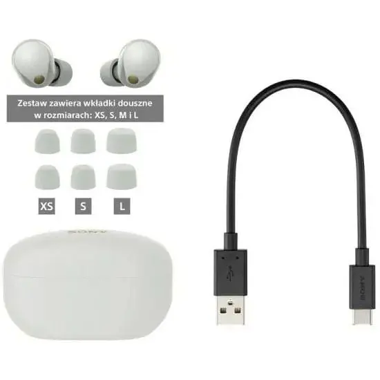Наушники беспроводные Sony WF-1000XM5 серебристые (WF1000XM5S.CE7) - фото 9