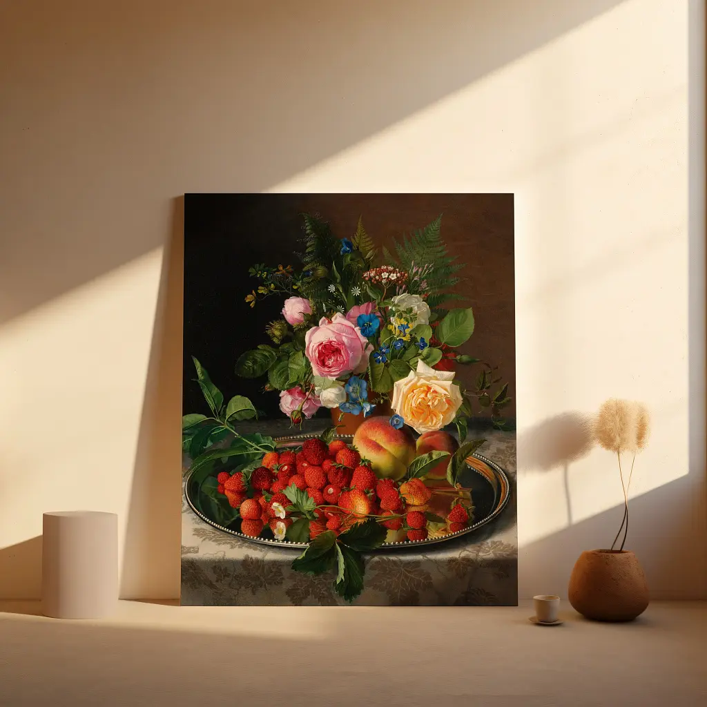 Інтер'єрна картина Дарунки природи, Отто Дидрик Оттесен, Still Life, репродукція картини, натюрморт, 50×60 см (id7039) - фото 3