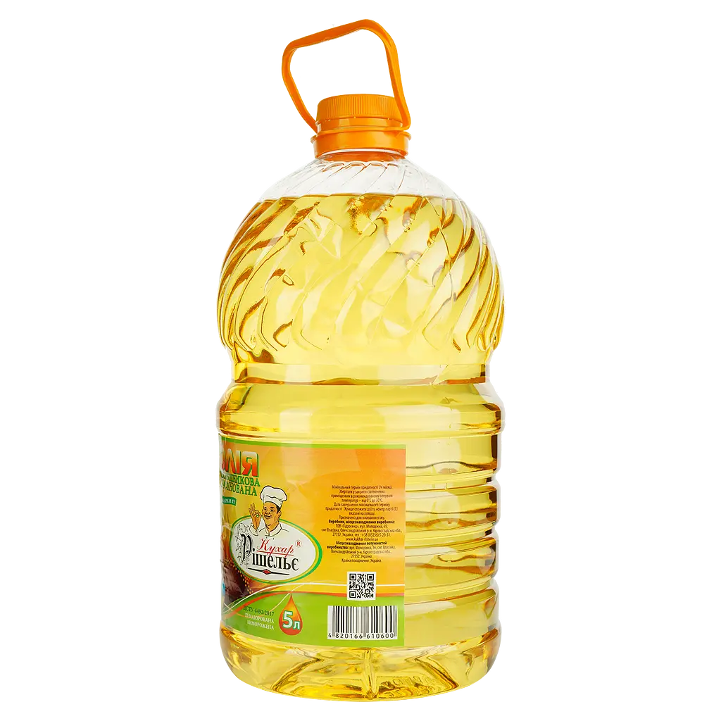 Олія соняшникова Кухар Рішельє рафінована 5 л - фото 3
