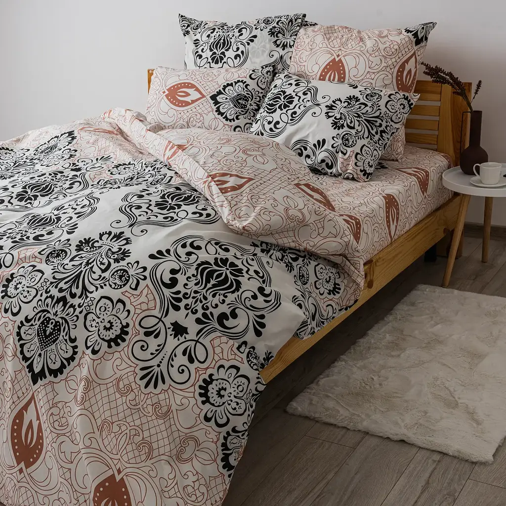 Постільна білизна ТЕП Soft Dreams Turkish 70x70 сімейна бежева - фото 3
