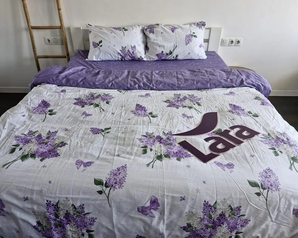 Постільна білизна LARA сатин d13261е євро 200х220 см - фото 6