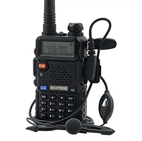 Портативна Рація + Гарнітура Baofeng UV-5R 5W дводіапазонна VHF136-174/UHF400-520 МГц (18835) - фото 2