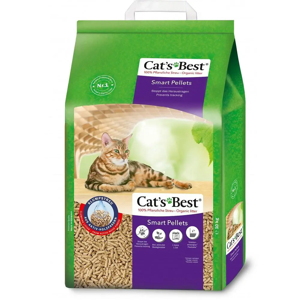 Наповнювач для котячого туалету Cat's Best Smart Pellets дерев'яний 20 л/10 кг (арт. JRS321742)