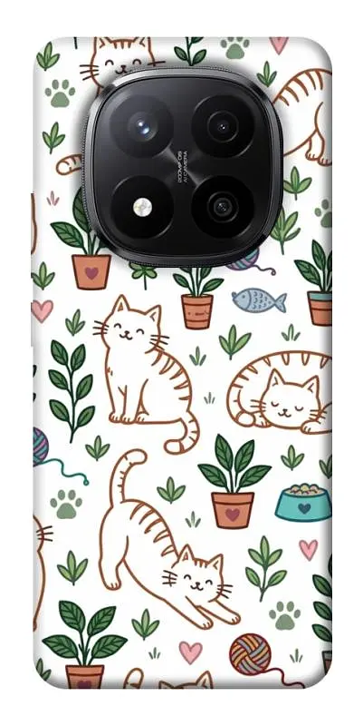 TPU чохол Demsky Cats pattern для Xiaomi Redmi Note 14 Pro+ 5G