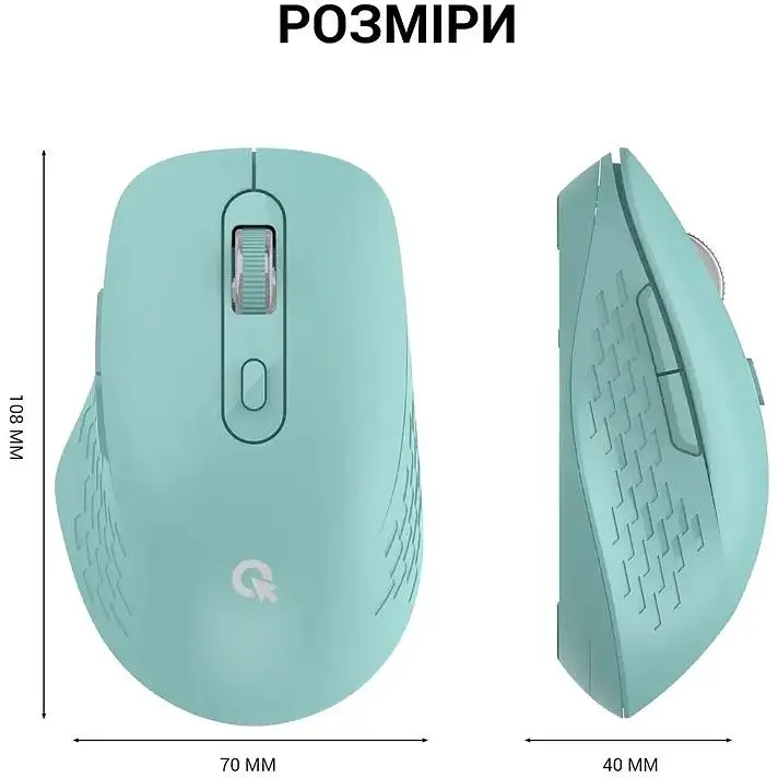 Миша OfficePro Wireless зелена (M230M) - фото 7