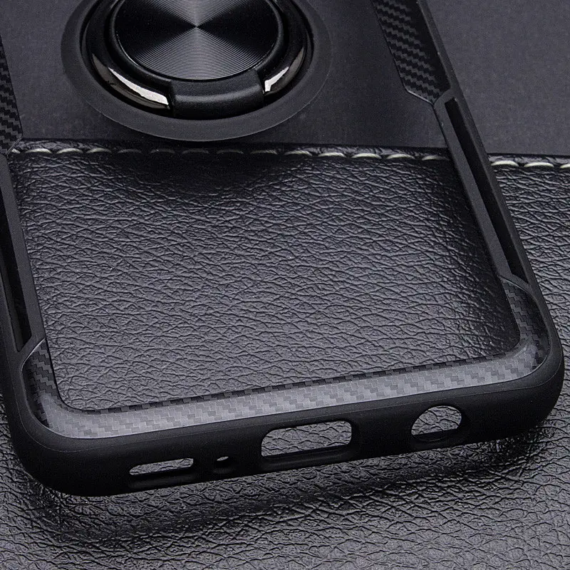 Чехол бампер Primolux Ring Magnetic Stand для смартфона Samsung Galaxy S10e (SMG970) Black - фото 5