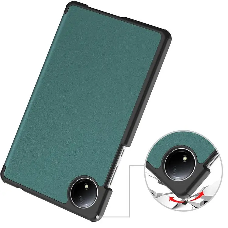 Чехол-книжка BeCover Smart Case для Xiaomi Redmi Pad SE 8.7" Dark Green (711906) - фото 2