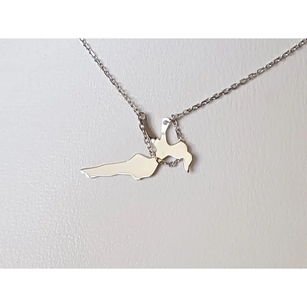 Серебряное колье Qvaliz Качели. 908-00890 - фото 3