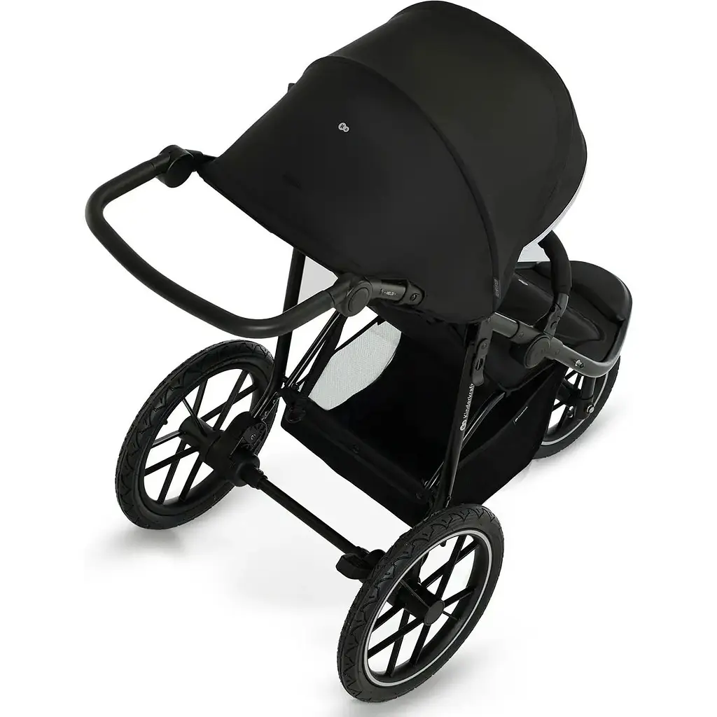 Прогулянкова коляска Kinderkraft Helsi Deep Black чорна (00-00305203) - фото 5