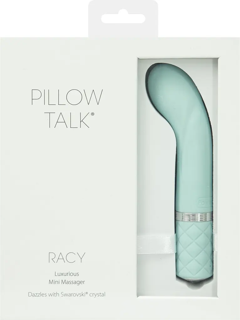Розкішний вібратор Pillow Talk - Racy з кристалом Swarovski для точки G, подарункове паковання Колір: Бірюзовий - фото 9