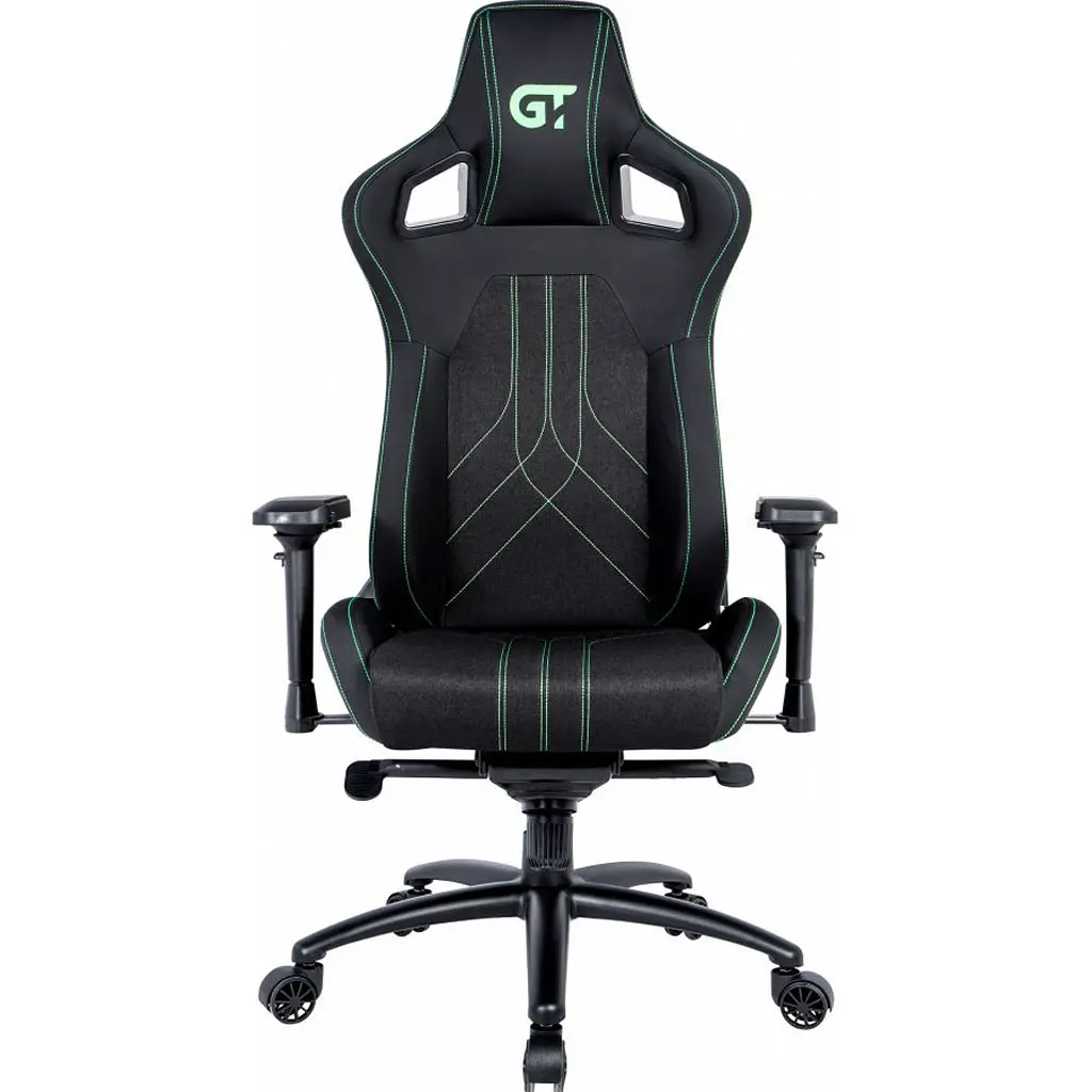 Геймерське крісло GT Racer X-8006 Fabric Black/Green [156461] - фото 2