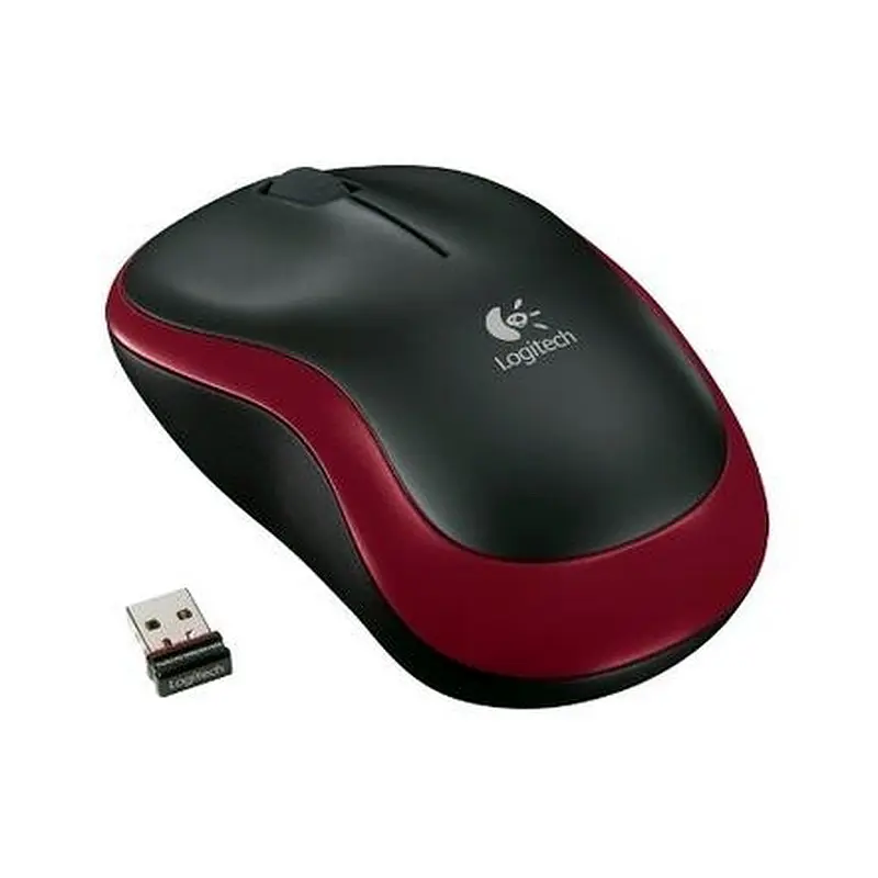 Мышка Logitech M185 Black/Red 910-002240 - фото 2