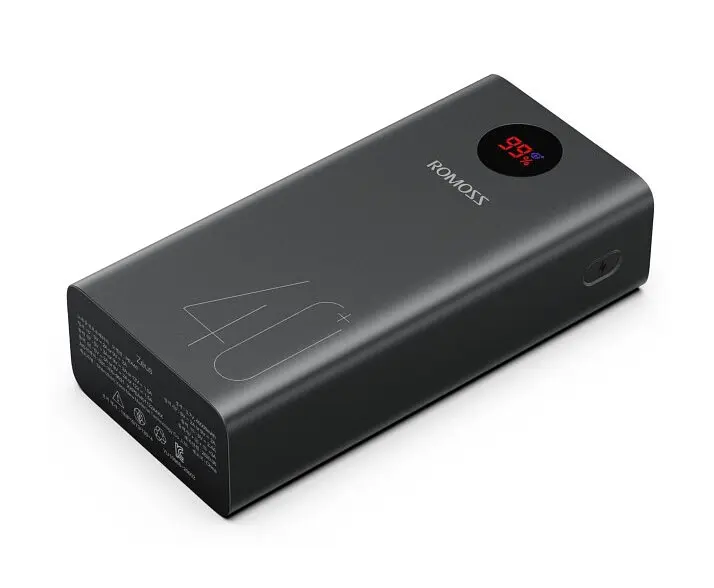 АКБ зовнішній портативний Romoss PEA40 40000mAh 18W (PEA40-112-2A45) чорний - фото 3