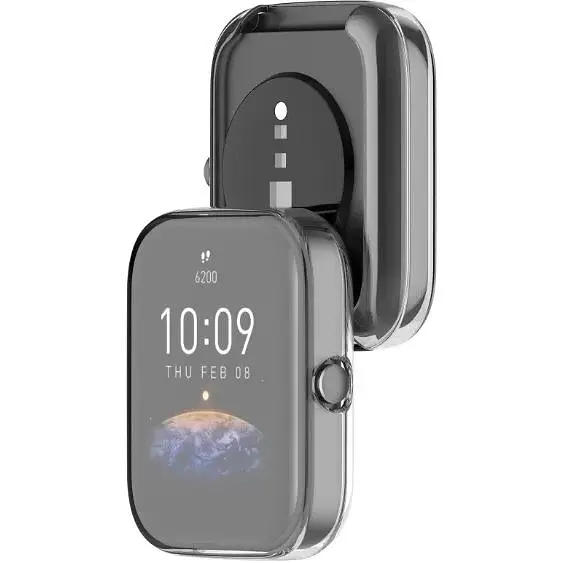 Чохол-накладка DK Silicone Face Case для Xiaomi Amazfit Bip 3 / 3 Pro (clear) - фото 2