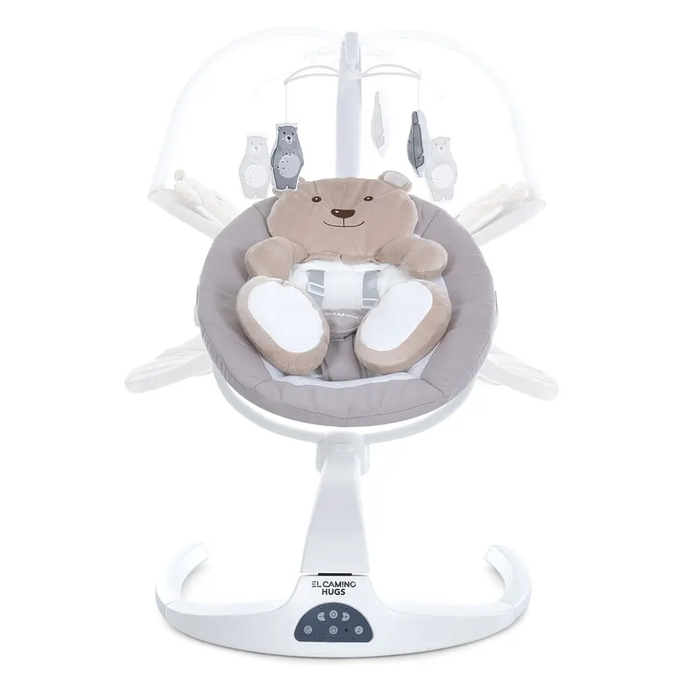 Заколисуючий центр-шезлонг El Camino HUGS ME 1077 Beige - фото 5