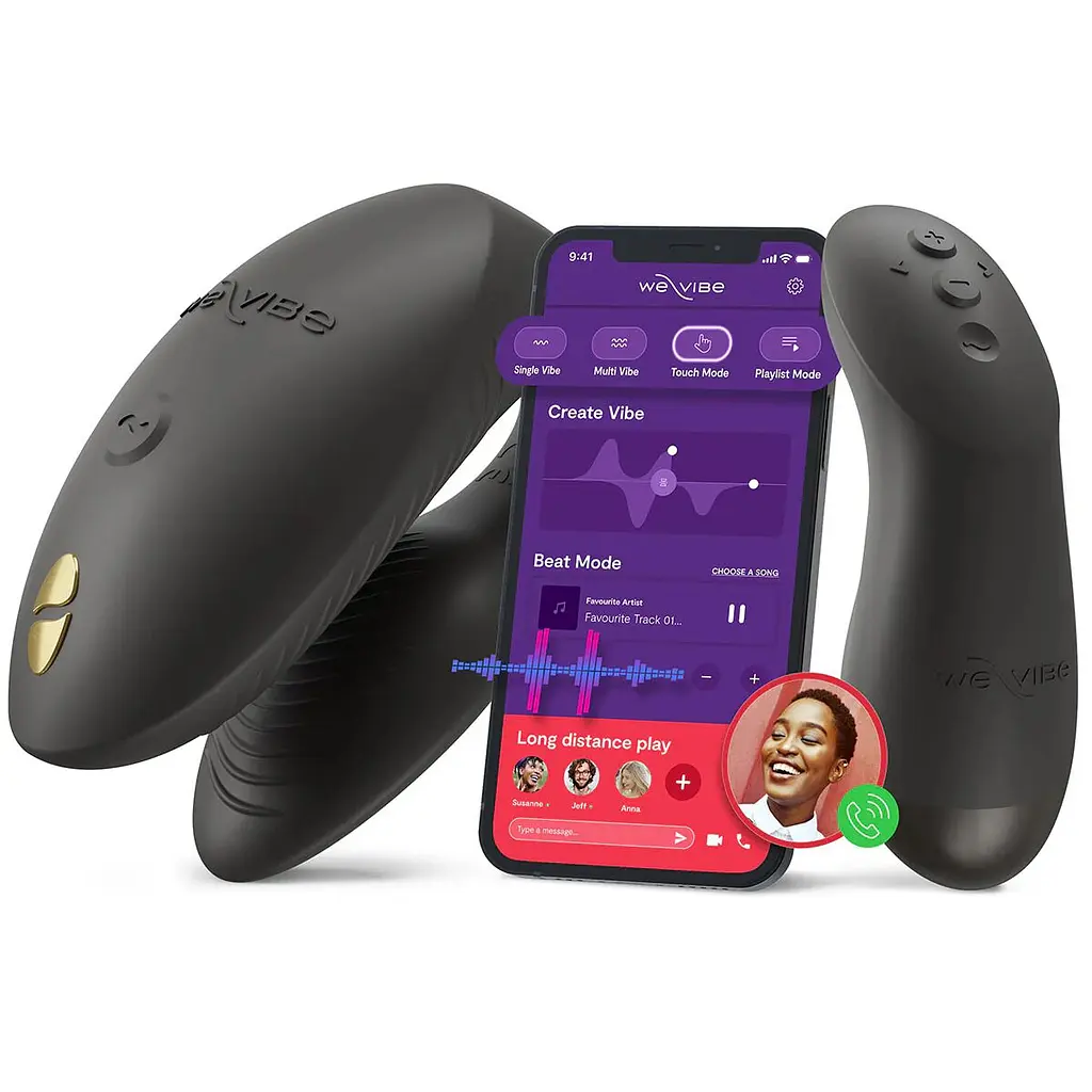 Смарт-вібратор для пар We-Vibe Chorus Pro Satin Black