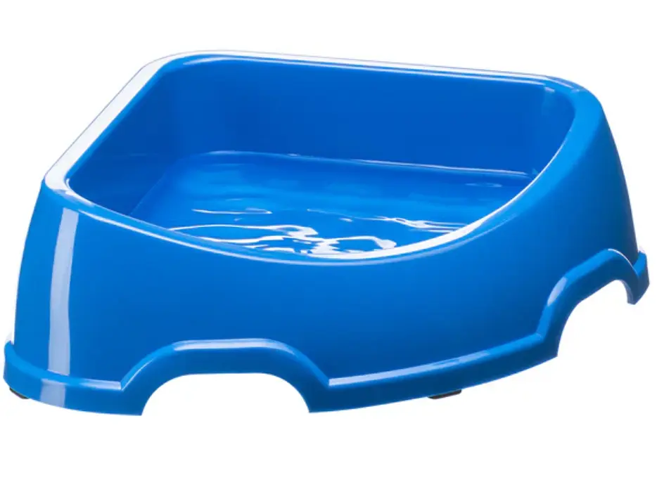 Миска для собак та котів Ferplast Party 20 кутова пластикова синя 24x21x7 см 500 мл 71120099 - фото 3