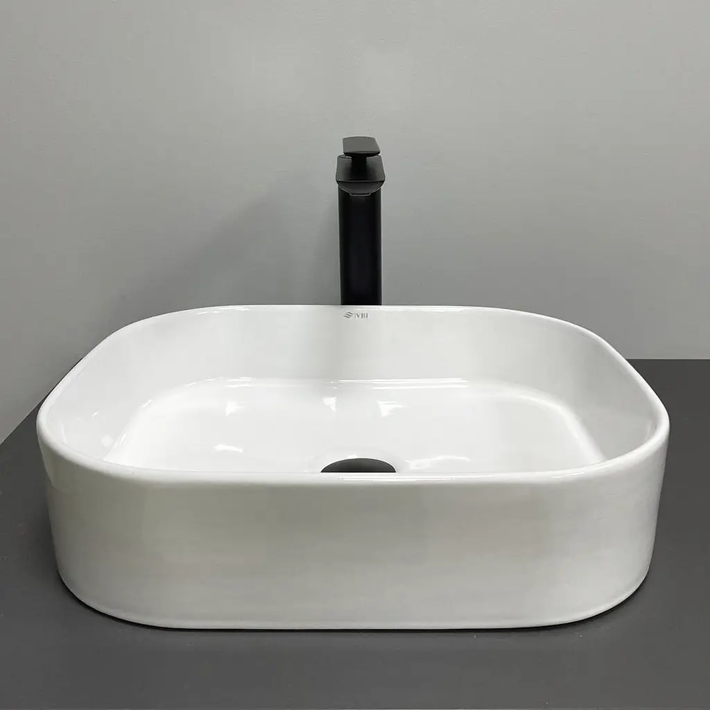 Умивальник VBI Vestone 45 white накладний VBI-017000, Білий - фото 2