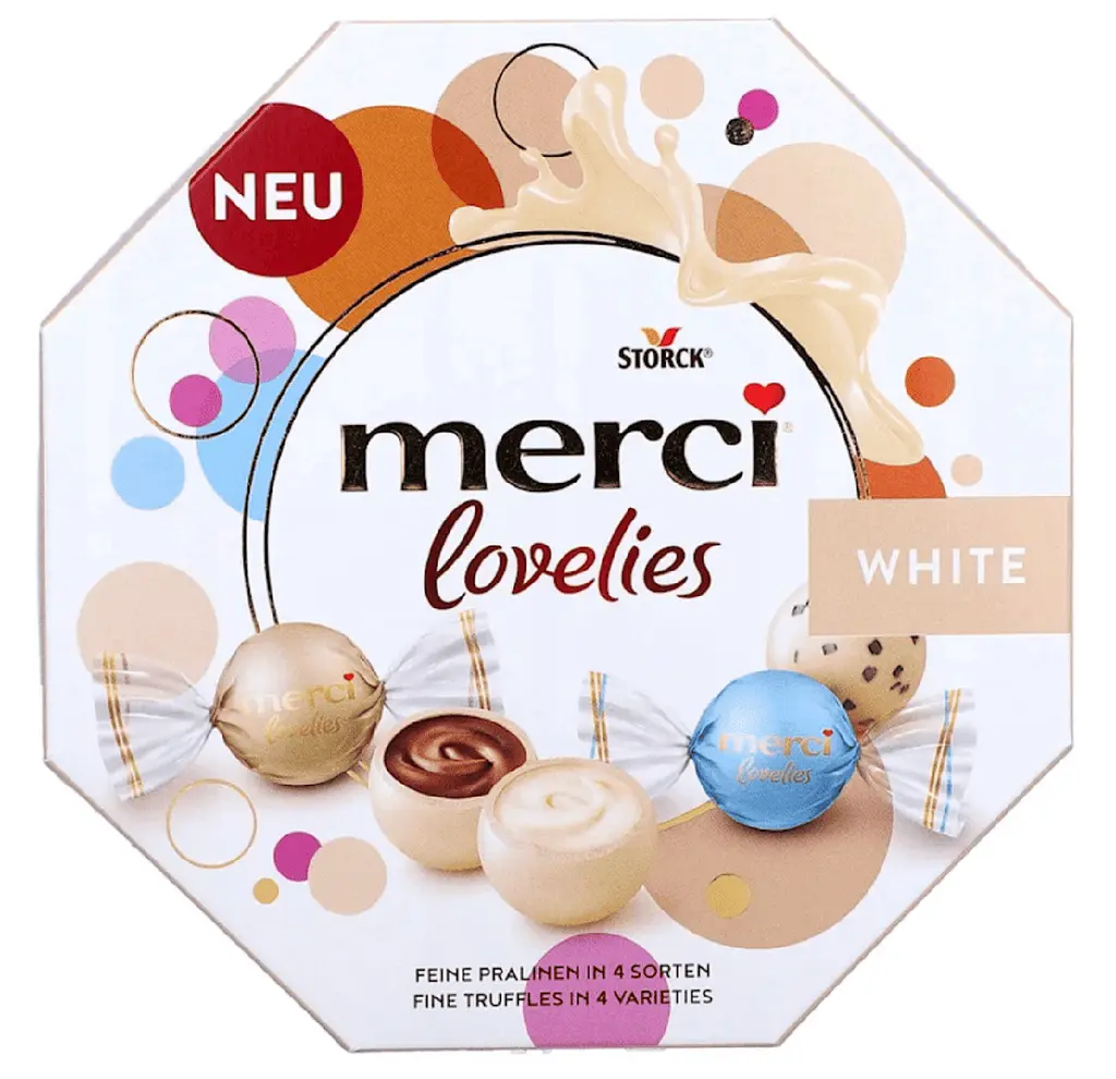 Цукерки Merci Lovelies White 185г