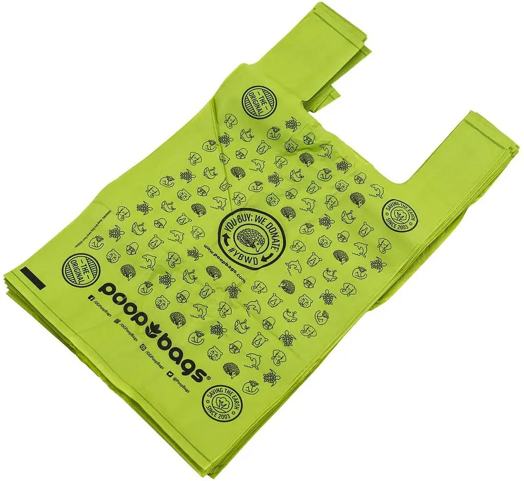 Біорозкладні пакети для собак The Original Poop Bags з ручками 18 х 30 см - фото 2