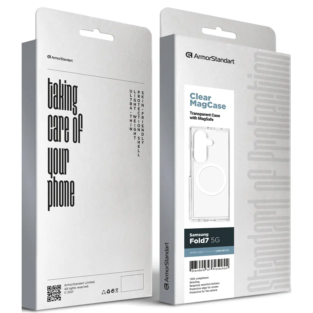 Чохол до мобільного телефона Armorstandart Clear MagCase Samsung Fold7 5G Transparent (ARM88137) - фото 5