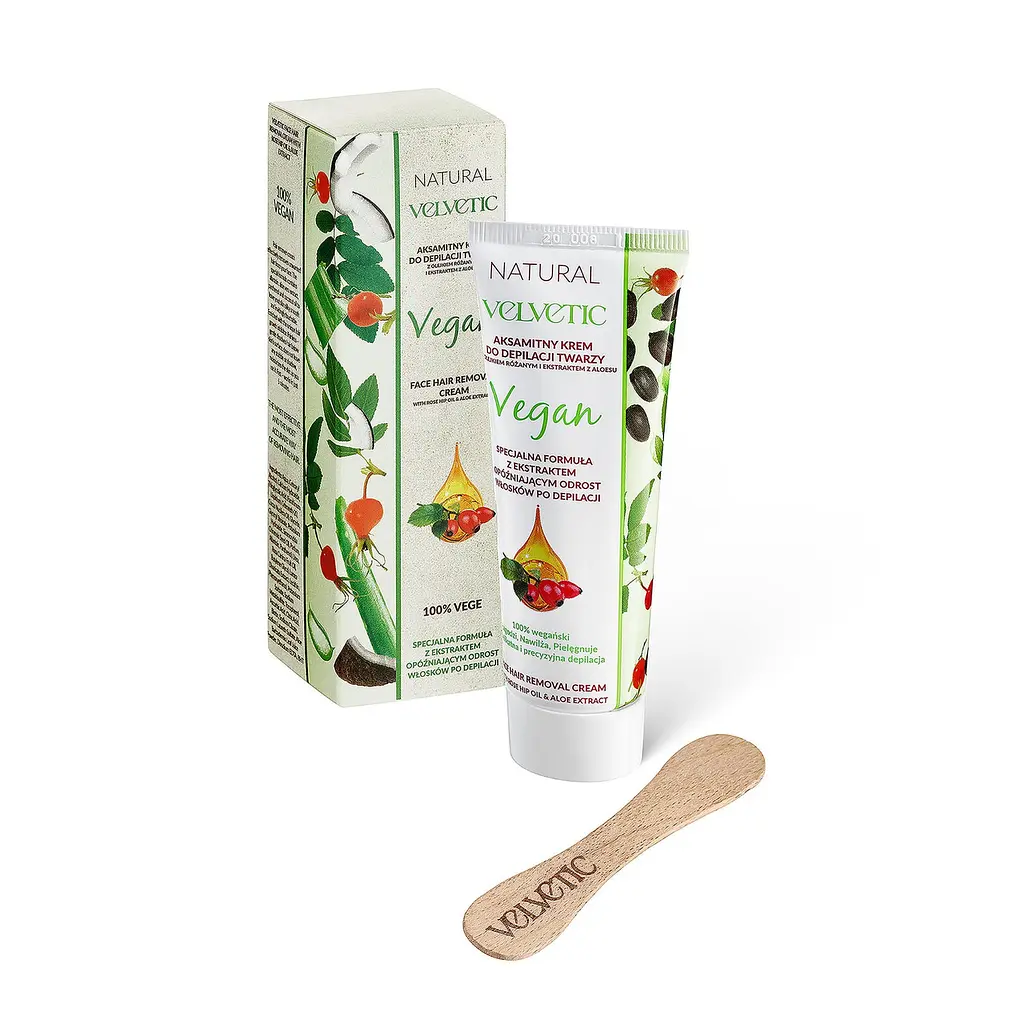 Крем VELVETIC Natural Vegan FACE для депіляції обличчя Троянда