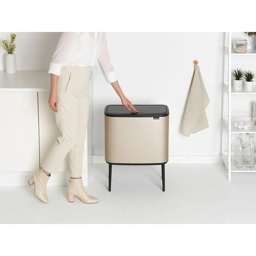 Бак для мусора Brabantia Bo 11 л + 23 л бежевый (201585) - фото 6