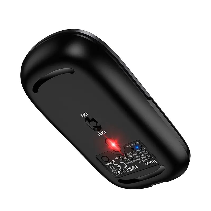 Миша HOCOGM43 Adelanto dual-mode wireless mouse(rechargeable version) deep space gray - фото 6