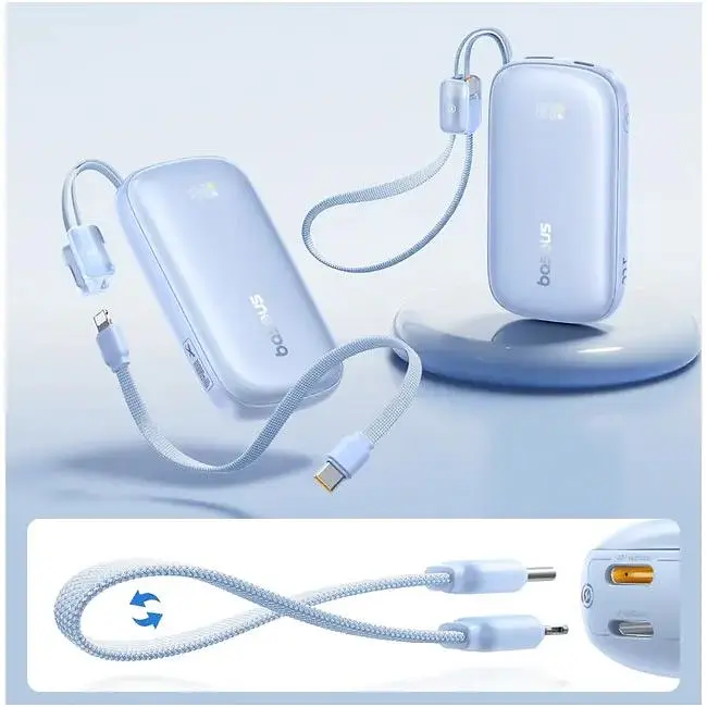 Зовнішній акумулятор Baseus EnerFill Qpow 3 Ultra 10000mAh 22.5W Blue (E0027L03) [152257] - фото 3