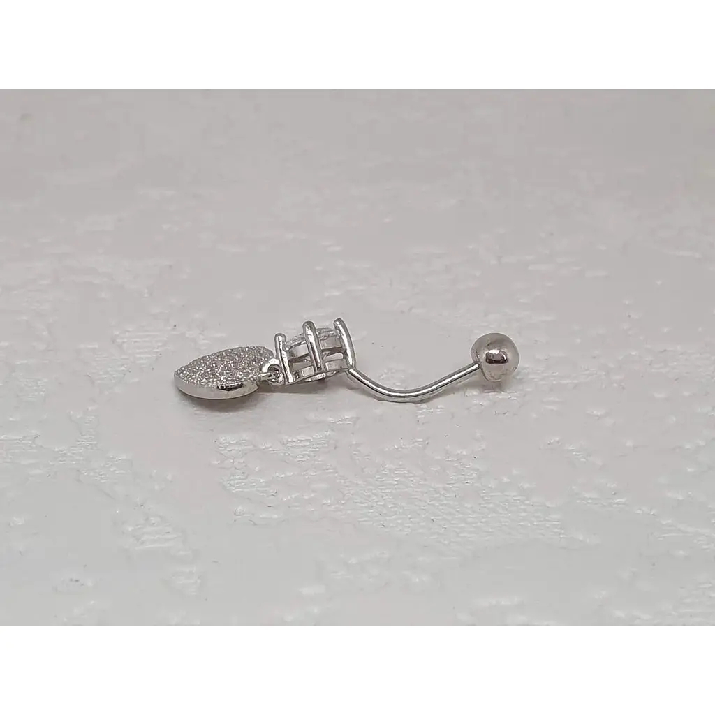 Срібна сережка для пірсингу пупка Umax. 7001U - фото 3