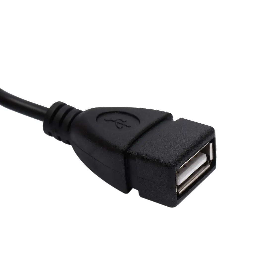 Кабель OTG черный переходник OTG USB Micro USB 10см OTG переходник с Микро ЮСБ на ЮСБ - фото 3