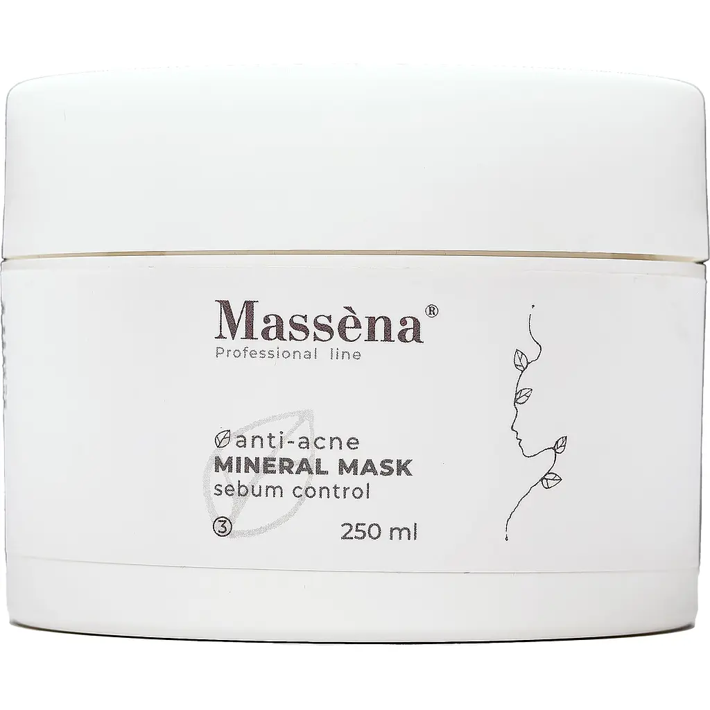 Маска для обличчя Massena Anti-Acne Mineral Mask себорегулювальна 250 мл