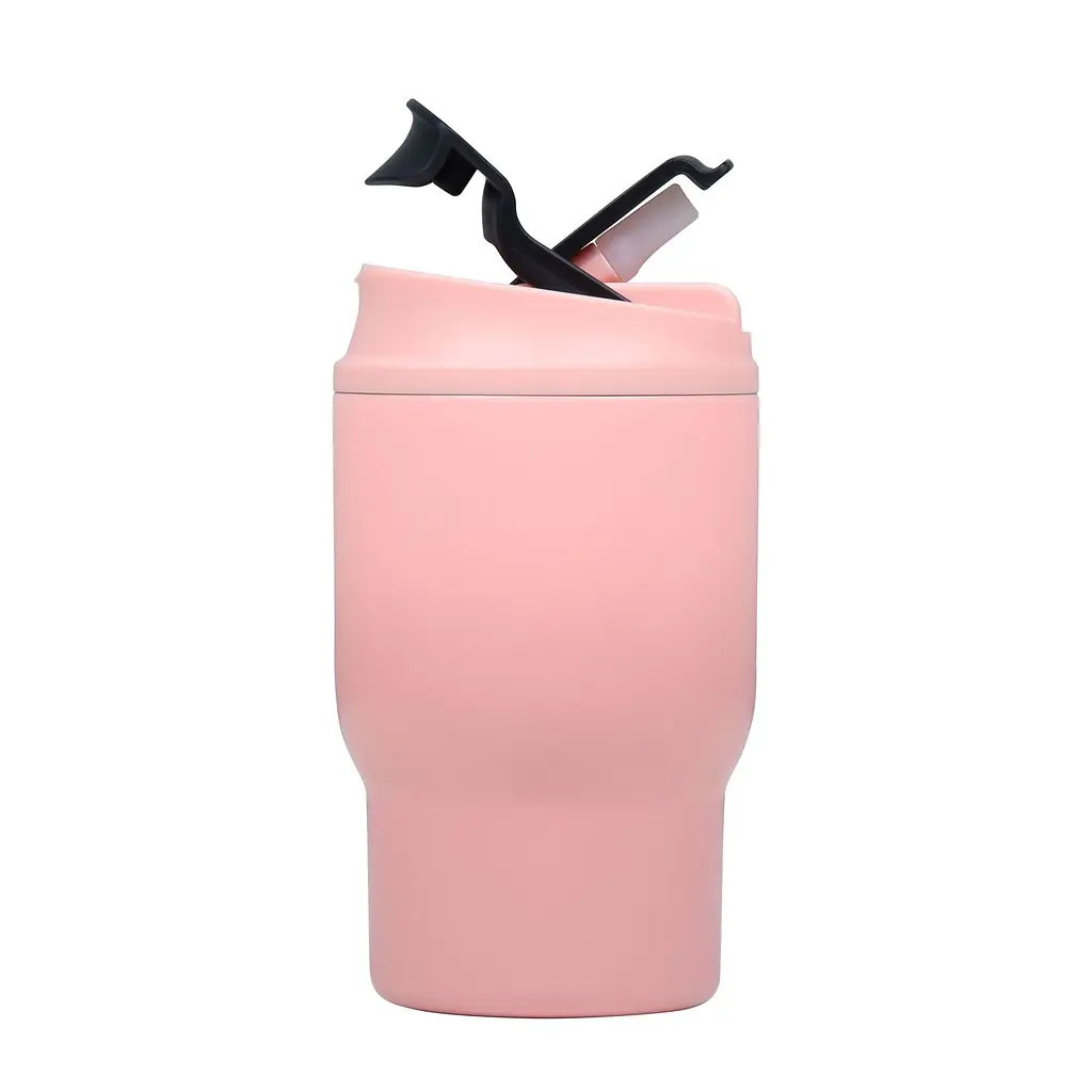 Вкусная термочашка для кофе 63mugs Drive 360 ​​мл розовая с перчинкой (1063) - фото 2