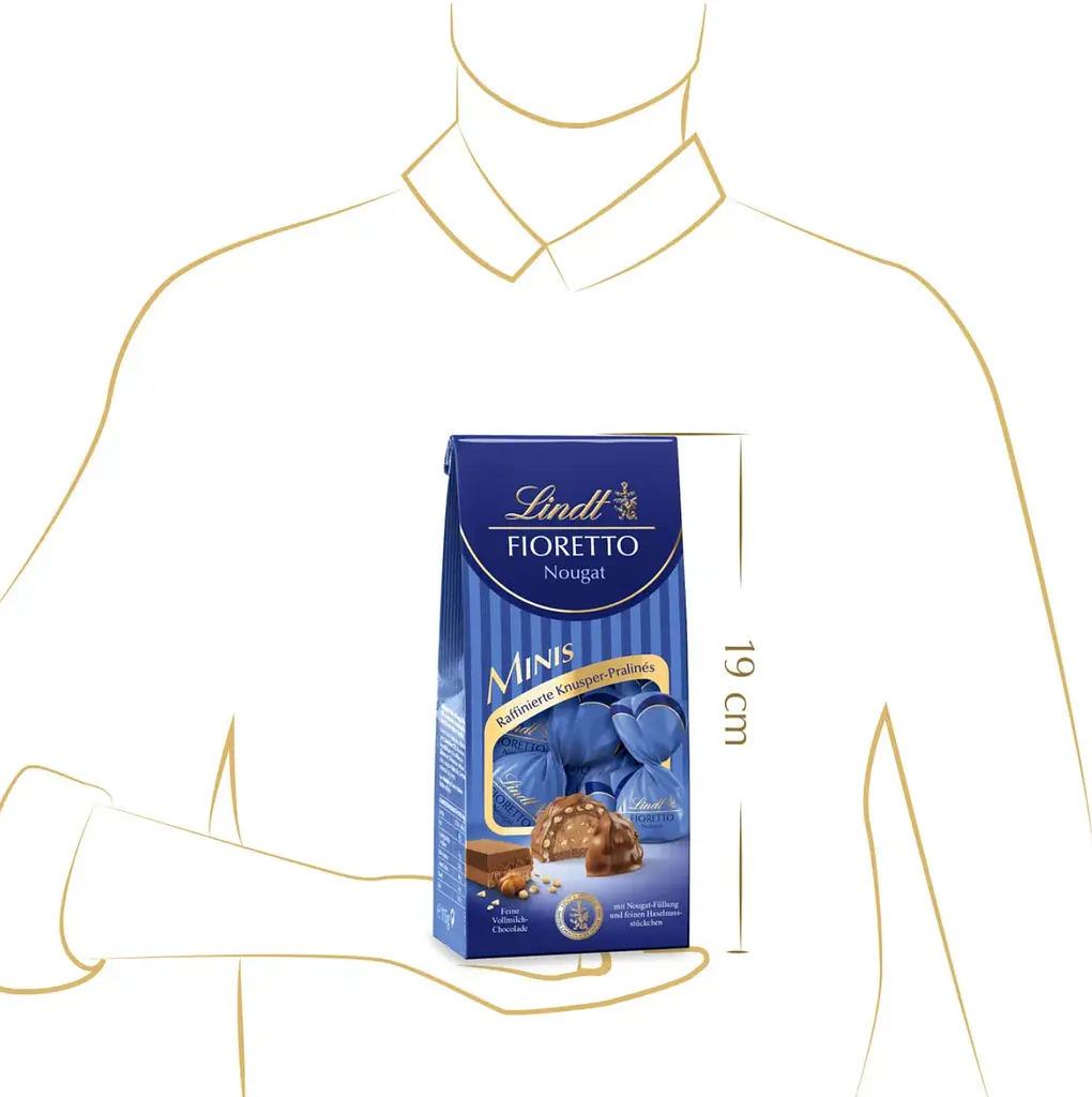 Шоколадні цукерки Lindt Fioretto Minis Nougat 115г - фото 6