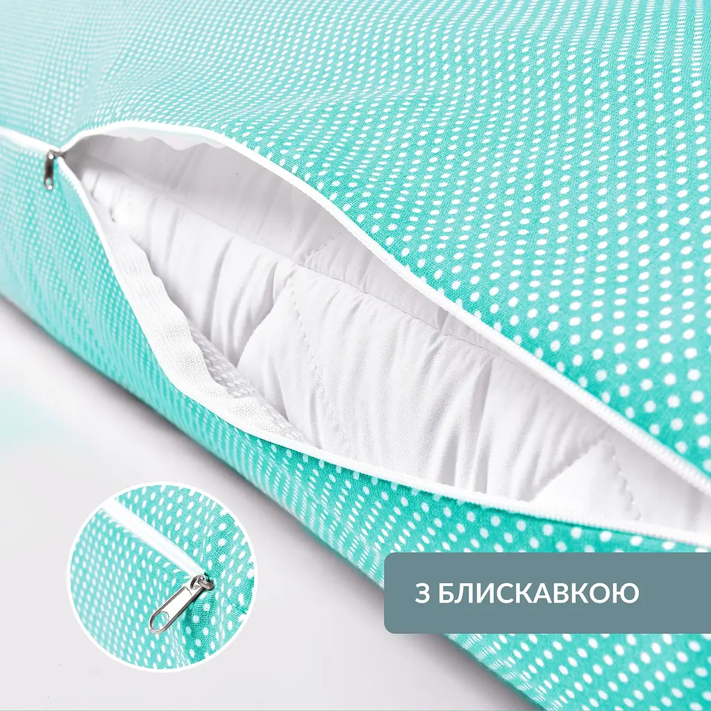 Подушка Ideia з наволочкою NORDIC COMFORT+ для відпочинку та сну 40х140 см з блискавкою 8-35551*001 - фото 6