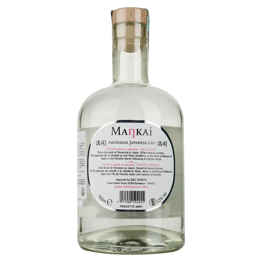 Джин Mankai, 43%, 0,7 л, в коробке - фото 2