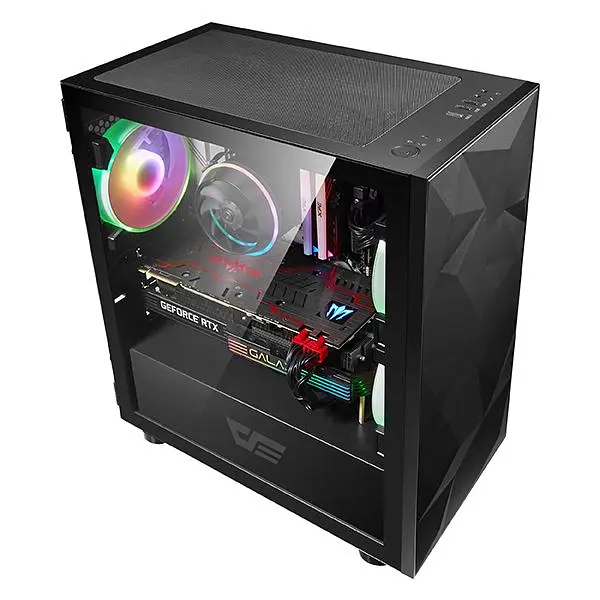 Корпус Darkflash DLM21 BLACK mATX (DLM21 BLACK) Без БП - фото 6