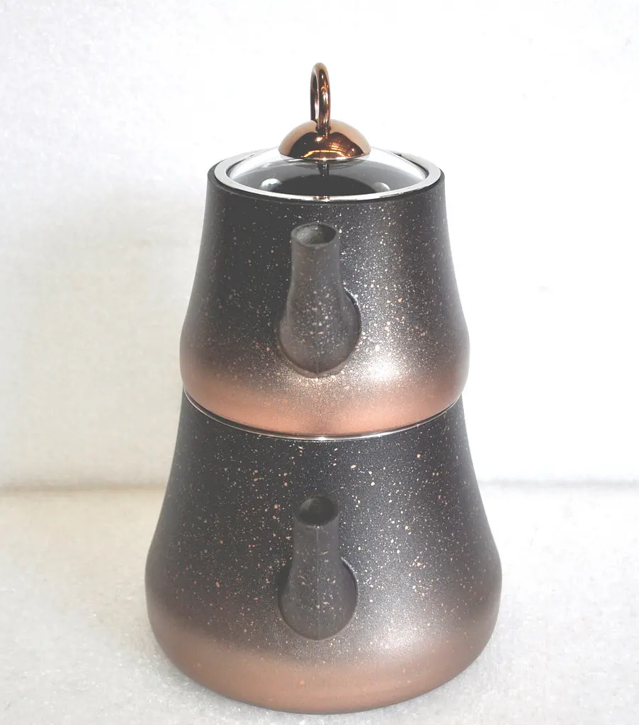 Двоярусний чайник O.M.S. Collection 8200-M Bronze (0,8/1,8 л.) - фото 4