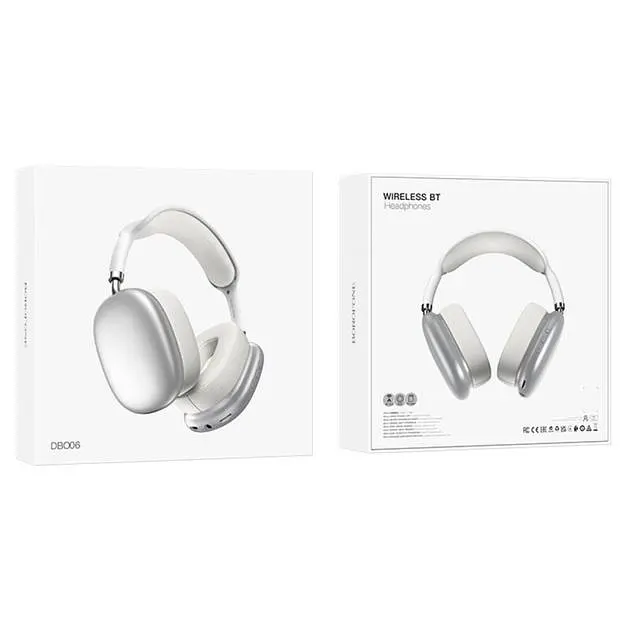 Навушники Borofone DBO06 Cool shadow BT headsphones Silver - фото 5