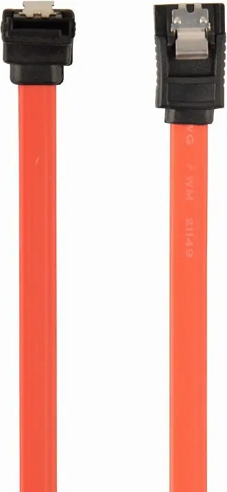 Кабель Cablexpert SATA III 0.1m із засувкою та кутовим роз'ємом (CC-SATAM-DATA90-0.1M) - фото 2