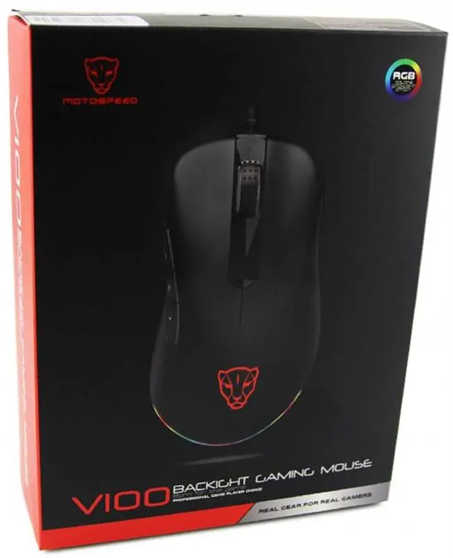 Миша Motospeed V100 (mtv100) Black USB - фото 8
